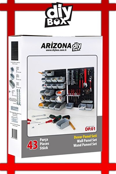 DiyBox Duvar Panel Seti 43 Parça Arizona Set Avadanlık