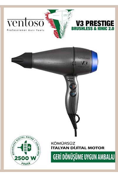 Ventoso مجفف الشعر الاحترافي V3 Prestige Brushless & Ionic 2.0 بقوة 2500 واط ...