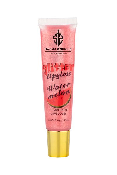 Sword & Shield S&S Glitter Lip Gloss - Watermelon Flavor