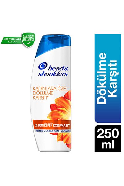 Head&Shoulders 250 Ml Anti-Spill Shampoo for Women with Dandruff Effect