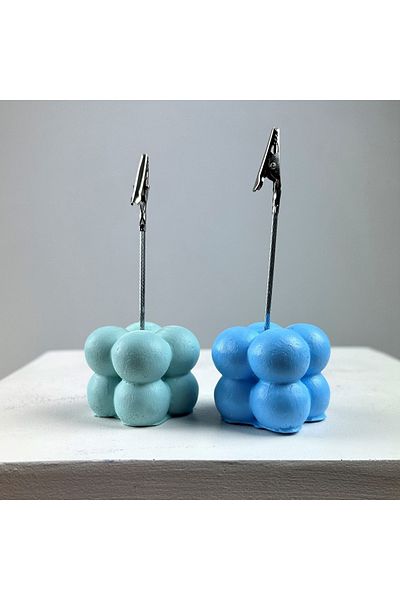 oasis decoration Bubble Note Holder Set of 2 ( Mint - Light Blue )