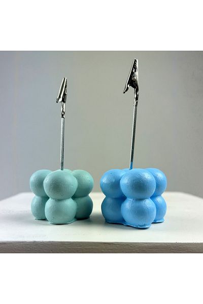 oasis decoration Bubble Note Holder Set of 2 ( Mint - Light Blue )