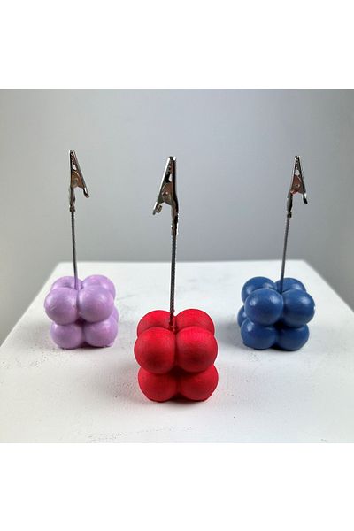 oasis decoration Bubble Note Holder Set of 3 ( Mint-lilac - Gray Blue)