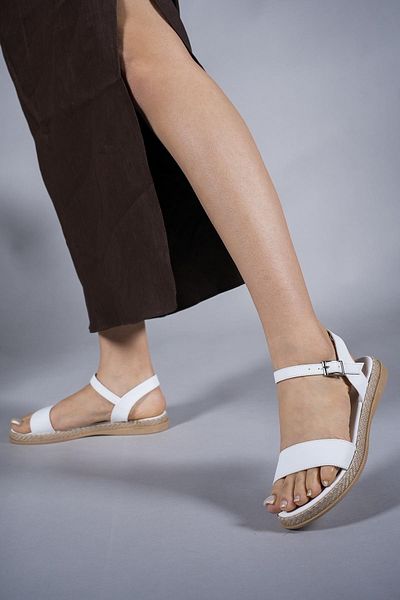 Riccon Damen Sandalen0012058 Weiße Haut