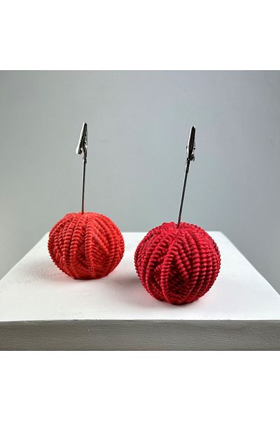 oasis decoration Yumak Note Holder Set of 2 (Coral - Red)