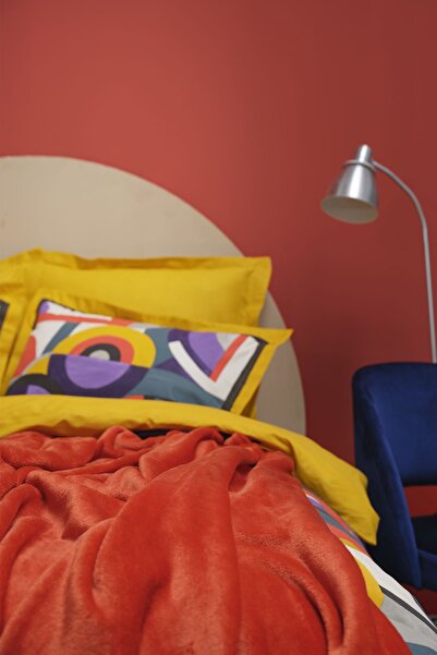 Karaca Home Sorbet Red Single Welsoft Duvet Cover Blanket Set