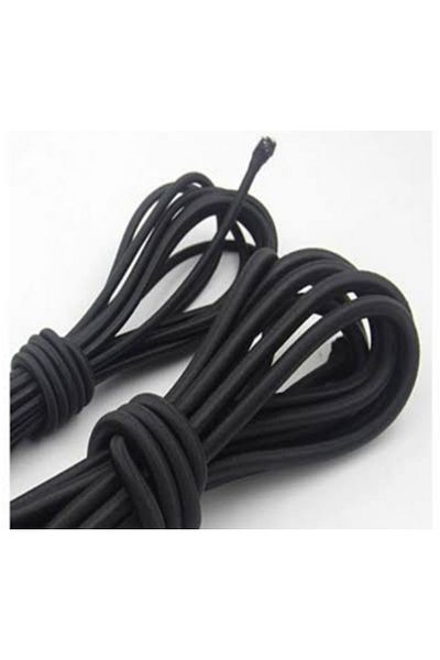 MOR SALKIM HOME Round Rubber Rope 2.5 Mm Thickness Hard Durable 1/18 Layer Black 5 Mt