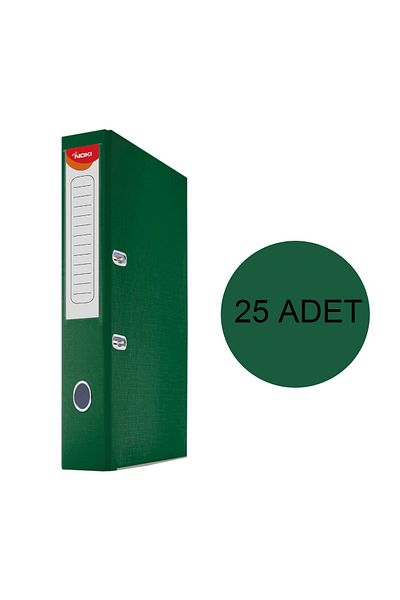 Noki Office Folder Plastic Narrow Green 25 Pieces