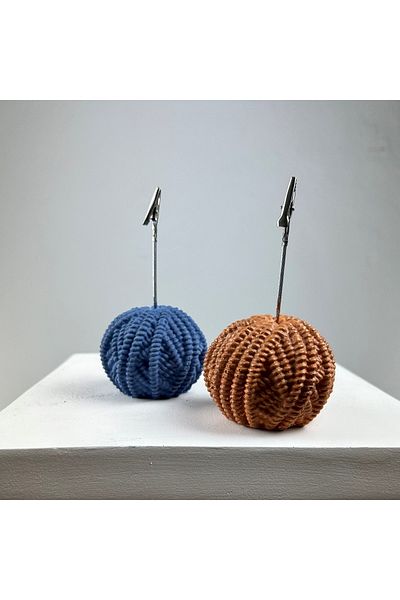 oasis decoration Yumak Note Holder Set of 2 (Oak - Gray Blue)