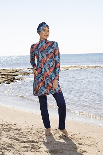 Estiva Γυναικείο Μπόνε, Παντελόνι με σχέδια από φοίνικα Testtür Μαγιό