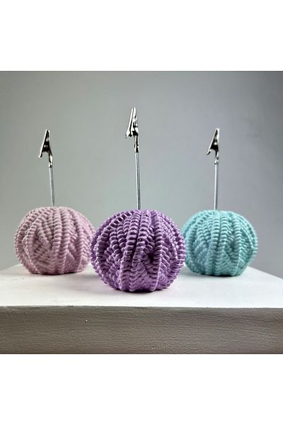 oasis decoration Yumak Note Holder Set of 3 ( Lilac - Mint - Pink )