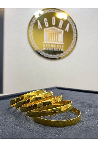Agora Gold Agora Kıymetli Madenler 22 Ayar 20 gram Düz Bilezik Yatırımlık