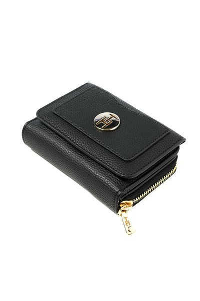 TH Women's Wallet & Card Holder Th Black