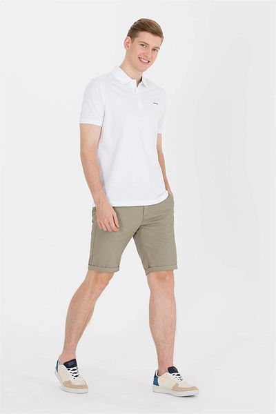 U.S. Polo Assn. Ανδρικό μπλουζάκι με λευκό λαιμό πόλο Basic
