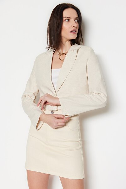 Trendyol Collection Bunda TWOSS23BC00147 s podšívkou z Stone Crop