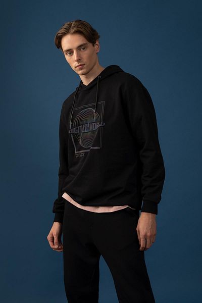DeFacto Φούτερ Cool Boxy Fit Hooded