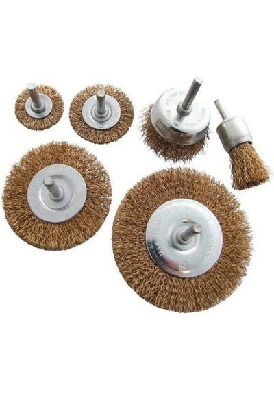 Marka 6-Piece Pin Wire Brush Set Drill Brush Set