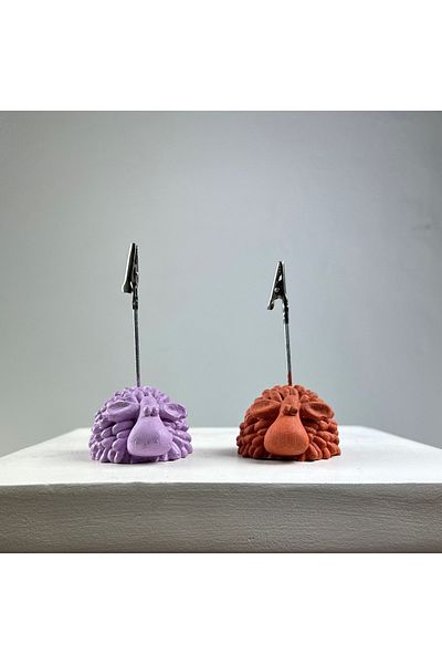 oasis decoration Lamb Note Holder Set of 2 (lilac - Terracota)