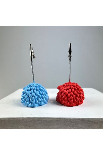 oasis decoration Lamb Note Holder Set of 2 (coral-light Blue)
