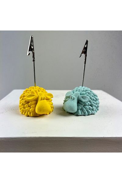 oasis decoration Lamb Note Holder Set of 2 (yellow - Mint)