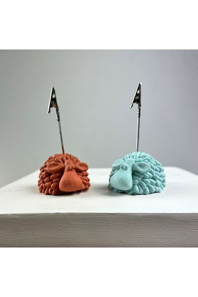 oasis decoration Lamb Note Holder Set of 2 (terracota - Mint)