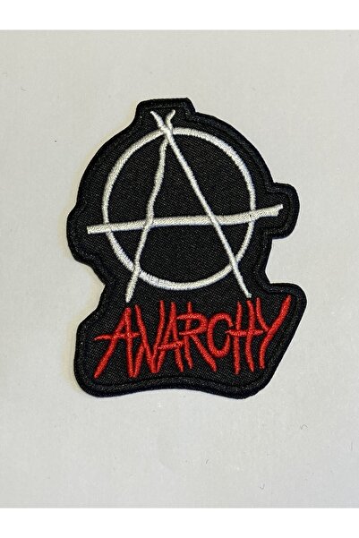 StüdyoÜmitTişört رقعة شعار Anarchy، رقعة جينز، رقعة جينز