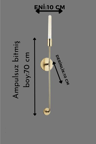BSA LIGHTING (2 Pieces) Cane Antique Long Sconce (without bulb Finished Size 70 cm) (bulb not included)
