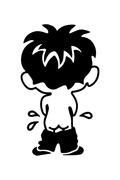 MegaSticker Çiş Yapan Çocuk Depo Kapağı Araba, Motorsiklet, Kask, Laptop, Cam...