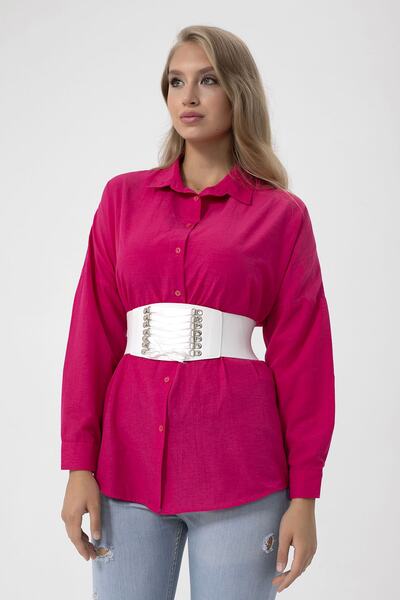 Fiori Curea elastică împletită cu panglici pentru femei, centură pentru haine, centură pentru cămăși, centură pentru rochie