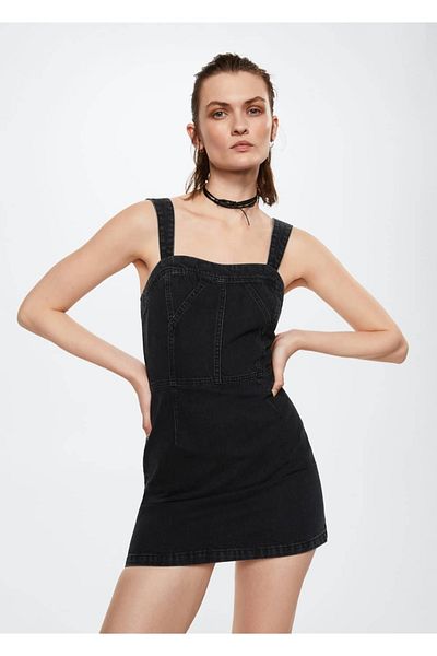 MANGO Woman Zippered Denim Dress