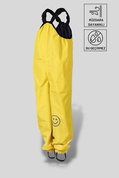 Belkızın Atölyesi Yellow Waterproof Jumpsuit with Straps