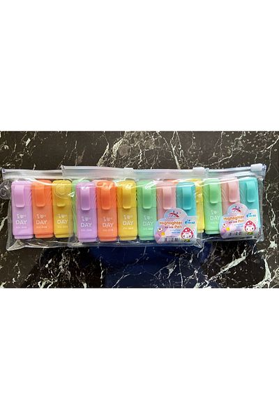 ÖZ KIRTASİYE Highlighter Pen Pastel Colors Mini 6 Pack