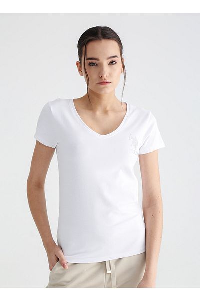 U.S. Polo Assn. Tricou, Xs, Alb