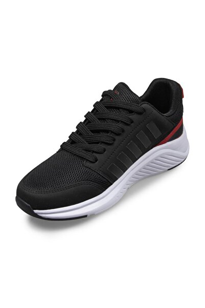 M.P. Mp Erkek Bağcıklı Siyah-kırmızı Spor Ayakkabı 231-1046mr 100