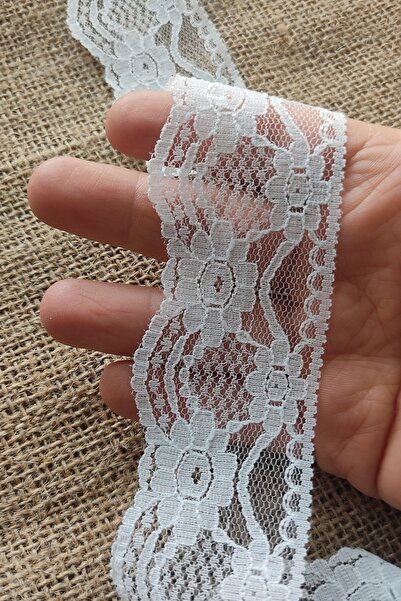 DUAYEN Likrasız Dantel Minyon Bahçe Desen 2 Metre