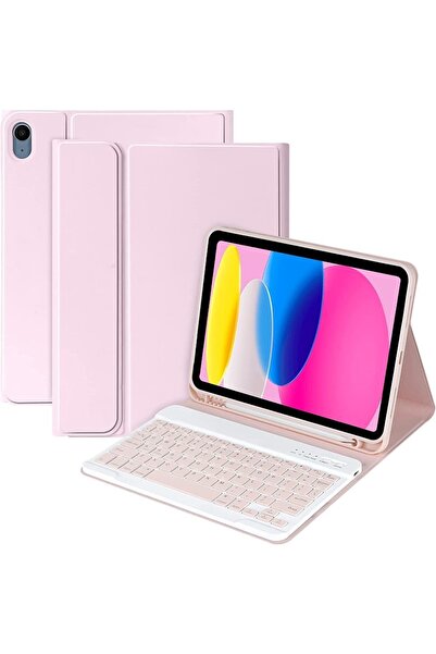 UnDePlus iPad Air 5/4 10.9 Compatible Case with Wireless Keyboard Turkish A2316-24-25 A2588-89-91 (NOT 10. GENERATION)