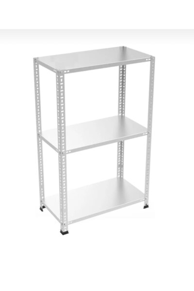 RafKing 3 Katlı Galvaniz Çelik Raf. Depo, Arşiv, Dosya Rafı 43x93x200 Cm