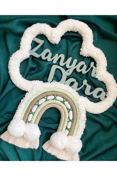 FN Macrame Cloud Baby Door Ornament