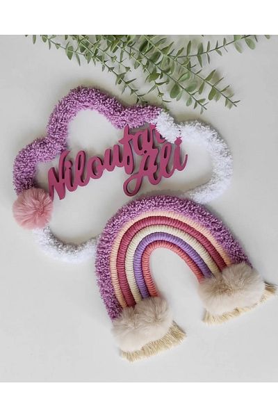 FN Macrame Cloud Baby Door Ornament