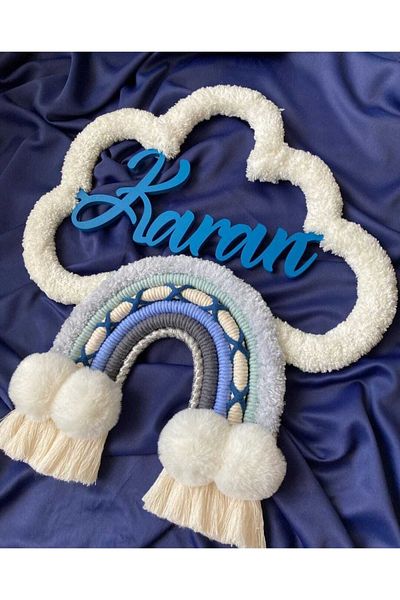 FN Macrame Cloud Baby Door Ornament
