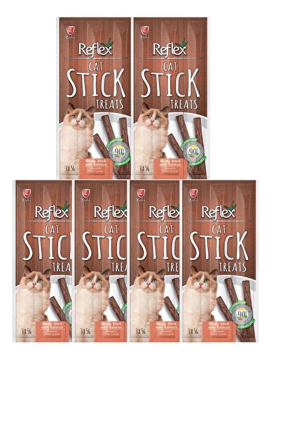 Reflex Refleks Sticks Somonlu Kedi Ödül Çubuk 5gr*3 Lü 6 Lı Set