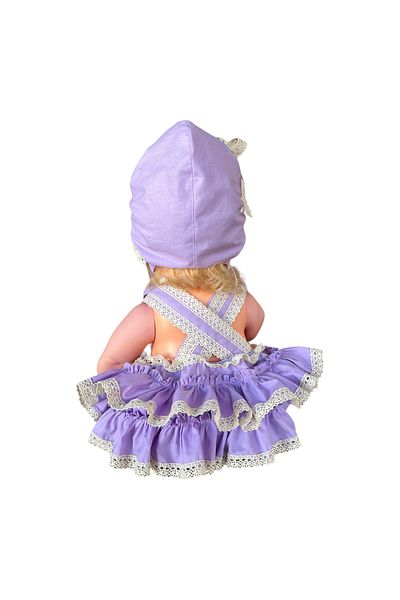 zühre balaban Lilac Cotton Baby Jumpsuit