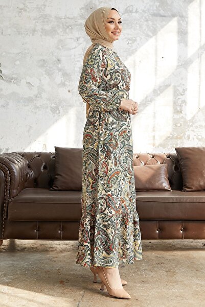 InStyle Kvetinové viskózové šaty Mora Complex - dlaždice