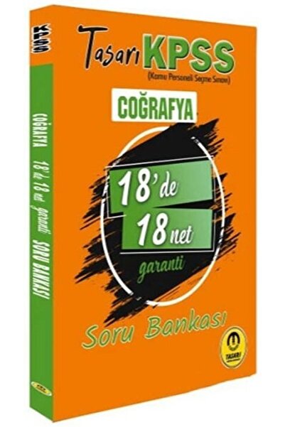 Tasarı Yayınları Süper Fiyat Tasarı Kpss Coğrafya 18 De 18 Net Garanti Soru B...