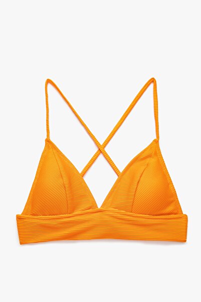 Koton Women's Orange Bikini Top 3SAK10083BM