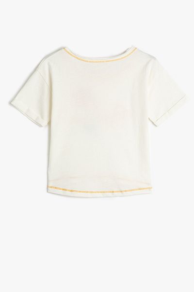 Koton Κοριτσίστικο Off White T-Shirt 3SKG10052AK