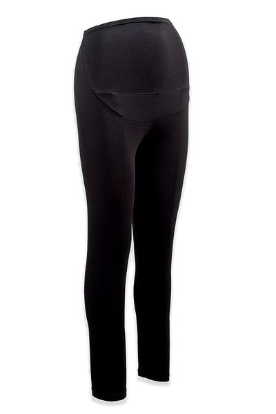 BSM Women's Black Cotton Modal Natural High Quality Maternity Leggings