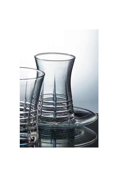 KCD Helen Simple 12-Piece Tea Cup Set for 6 People