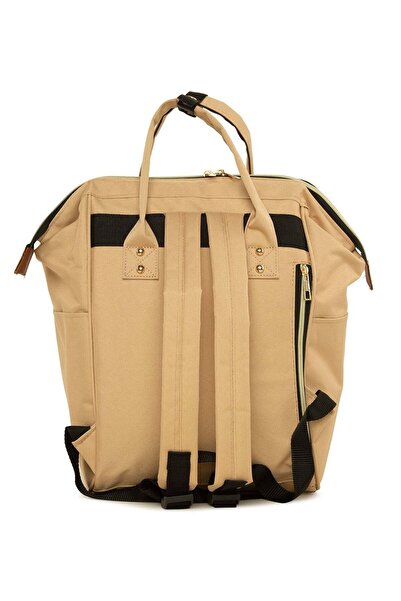 Bagmori Γυναικείο μεταλλικό σακίδιο πλάτης Mink M000000499