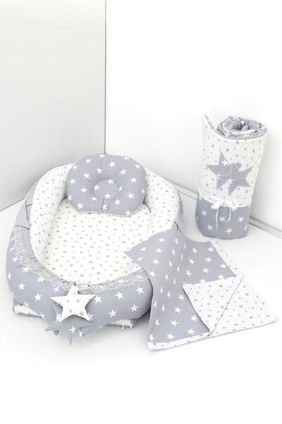 Umaybebek 4 Parça - Babynest, Bebek Uyku Yatağı, Baş Yastık, Bebek Pikesi, Yo...